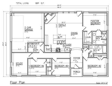 40x50 metal building house plans